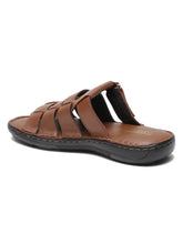 Load image into Gallery viewer, Men Tan Leather Sandals