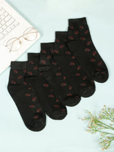 Load image into Gallery viewer, Teakwood Leathers Men's Pack Of 5 Cotton Above Ankle Length Socks