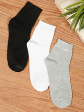 Load image into Gallery viewer, Teakwood Leathers Men's Pack Of 3 Cotton Above Ankle Length Socks