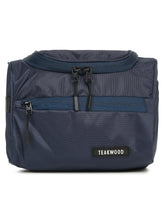 Load image into Gallery viewer, Teakwood Navy Essentials Travel Toiletry Bag