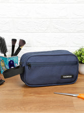 Load image into Gallery viewer, Teakwood Compact Dual-Zip Travel Toiletry Kit