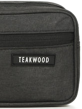 Load image into Gallery viewer, Teakwood Compact Dual-Zip Travel Toiletry Kit