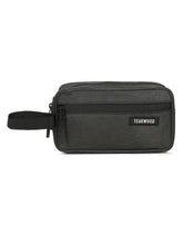 Load image into Gallery viewer, Teakwood Compact Dual-Zip Travel Toiletry Kit