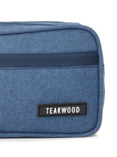 Load image into Gallery viewer, Teakwood Compact Dual-Zip Travel Toiletry Kit