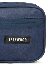 Load image into Gallery viewer, Teakwood Compact Dual-Zip Travel Toiletry Kit
