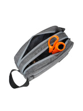 Load image into Gallery viewer, Teakwood Compact Dual-Zip Travel Toiletry Kit