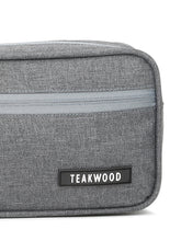 Load image into Gallery viewer, Teakwood Compact Dual-Zip Travel Toiletry Kit