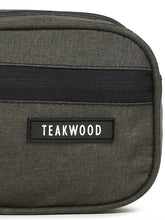 Load image into Gallery viewer, Teakwood Compact Dual-Zip Travel Toiletry Kit