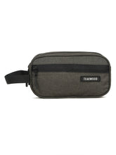Load image into Gallery viewer, Teakwood Compact Dual-Zip Travel Toiletry Kit