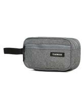 Load image into Gallery viewer, Teakwood Compact Dual-Zip Travel Toiletry Kit