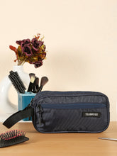 Load image into Gallery viewer, Teakwood Compact Dual-Zip Travel Toiletry Kit