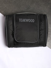 Load image into Gallery viewer, Teakwood Polyester Toiletry Kit Bag Black
