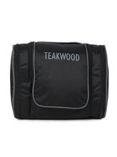 Load image into Gallery viewer, Teakwood Polyester Toiletry Kit Bag Black
