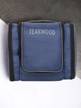 Load image into Gallery viewer, Teakwood Polyester Toiletry Kit Bag Blue - Clearance sale