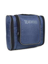 Load image into Gallery viewer, Teakwood Polyester Toiletry Kit Bag Blue - Clearance sale