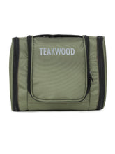 Load image into Gallery viewer, Teakwood Polyester Toiletry Kit Bag Olive Green - Clearance sale