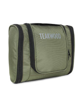 Load image into Gallery viewer, Teakwood Polyester Toiletry Kit Bag Olive Green - Clearance sale
