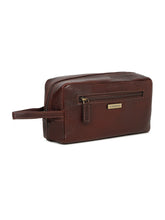 Load image into Gallery viewer, Unisex Leather Travel Toiletry Kit