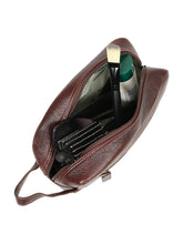 Load image into Gallery viewer, Unisex Leather Travel Toiletry Kit