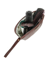 Load image into Gallery viewer, Unisex Leather Travel Toiletry Kit