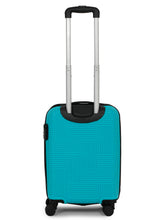 Load image into Gallery viewer, ANDAMAN AQUA GREEN Textured Zigzag Stripline Unisex Check-in Hardside Cabin Trolley Bag