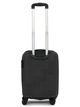 Load image into Gallery viewer, ANDAMAN BLACK Textured Zigzag Stripline Unisex Check-in Hardside Cabin Trolley Bag