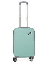 Load image into Gallery viewer, Aqua Blue Textured Hard-Sided Trolley Bag