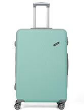 Load image into Gallery viewer, Aqua Blue Textured Hard-Sided Trolley Bag