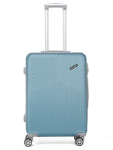 Load image into Gallery viewer, Blue Textured Hard-Sided Trolley Bag