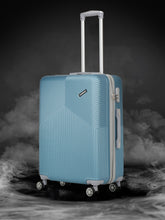 Load image into Gallery viewer, Blue Textured Hard-Sided Trolley Bag