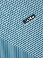 Load image into Gallery viewer, Blue Textured Hard-Sided Trolley Bag