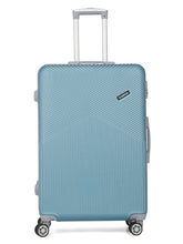 Load image into Gallery viewer, Blue Textured Hard-Sided Trolley Bag
