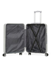 Load image into Gallery viewer, Grey Textured Hard-Sided Trolley Bag