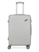 Load image into Gallery viewer, Grey Textured Hard-Sided Trolley Bag