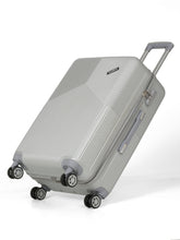 Load image into Gallery viewer, Grey Textured Hard-Sided Trolley Bag
