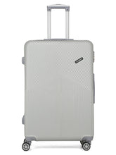 Load image into Gallery viewer, Grey Textured Hard-Sided Trolley Bag