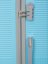Load image into Gallery viewer, Sea Blue Textured Hard-Sided Trolley Bag