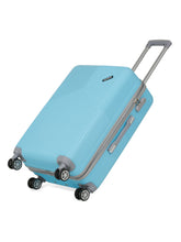 Load image into Gallery viewer, Sea Blue Textured Hard-Sided Trolley Bag