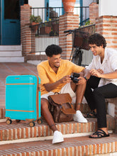 Load image into Gallery viewer, Teakwood Unisex Solid Hard Sided Cabin Florida Trolley Bag