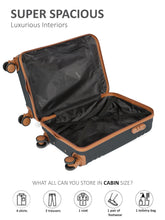 Load image into Gallery viewer, Teakwood Unisex Solid Hard Sided Cabin Florida Trolley Bag