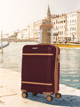 Load image into Gallery viewer, Teakwood Unisex Solid Hard Sided Cabin Florida Trolley Bag