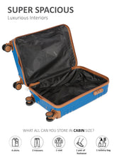 Load image into Gallery viewer, Teakwood Unisex Solid Hard Sided Cabin Florida Trolley Bag