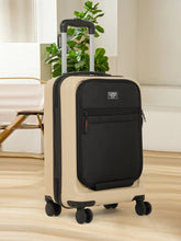 Load image into Gallery viewer, Teakwood Travel Trolley Luggage with 360° Dual Spinner Wheels, Unbreakable Hard Shell Body, Scratch-Resistant Finish, Side Combination Lock, Heavy-Duty Smooth Zippers, Mesh Organizer & Elastic Cross Straps, Small, Multicolor