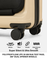 Load image into Gallery viewer, Teakwood Travel Trolley Luggage with 360° Dual Spinner Wheels, Unbreakable Hard Shell Body, Scratch-Resistant Finish, Side Combination Lock, Heavy-Duty Smooth Zippers, Mesh Organizer & Elastic Cross Straps, Small, Multicolor