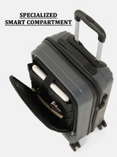 Load image into Gallery viewer, Teakwood Travel Trolley Luggage with 360° Dual Spinner Wheels, Unbreakable Hard Shell Body, Scratch-Resistant Finish, Side Combination Lock, Heavy-Duty Smooth Zippers, Mesh Organizer & Elastic Cross Straps, Small, Multicolor