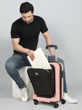 Load image into Gallery viewer, Teakwood Travel Trolley Luggage with 360° Dual Spinner Wheels, Unbreakable Hard Shell Body, Scratch-Resistant Finish, Side Combination Lock, Heavy-Duty Smooth Zippers, Mesh Organizer & Elastic Cross Straps, Small, Multicolor