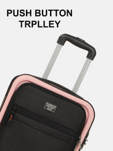 Load image into Gallery viewer, Teakwood Travel Trolley Luggage with 360° Dual Spinner Wheels, Unbreakable Hard Shell Body, Scratch-Resistant Finish, Side Combination Lock, Heavy-Duty Smooth Zippers, Mesh Organizer & Elastic Cross Straps, Small, Multicolor