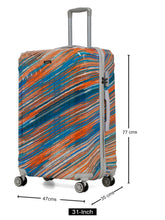 Load image into Gallery viewer, Textured & Printed 360 Degree Rotation Hard large-Sized Trolley