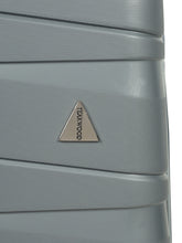 Load image into Gallery viewer, Grey Textured Hard-Sided Medium Trolley Suitcase