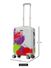 Load image into Gallery viewer, Abstract Printed Small Hard Trolley Bag